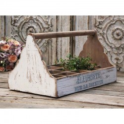 Drewniany Pojemnik Chic Antique z Uchwytem