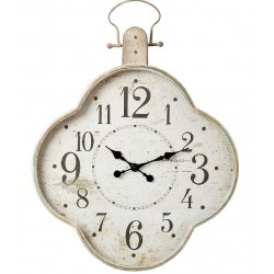 Duży Zegar Metalowy Przecierany