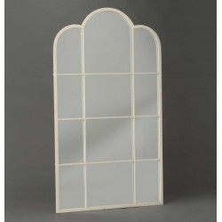 Duże Lustro Okno Białe