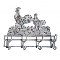 Wieszak Ścienny Żeliwny z Kogutam