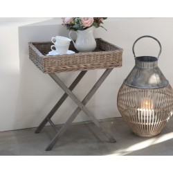 Ratanowa Taca Stojąca Chic Antique