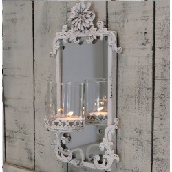 Świecznik Ścienny z Lusterkiem