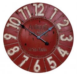 Czerwony Zegar Retro