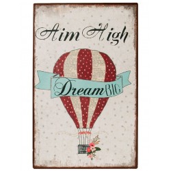 Metalowa Tabliczka Balon