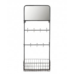 Wieszaczki Ścienne z Koszem i Lustrem