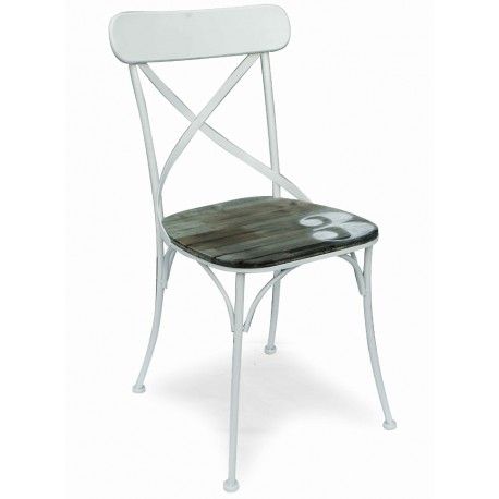 Krzesło Metalowe Białe