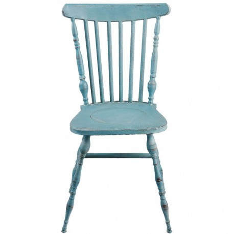 Krzesło Metalowe Błękitne
