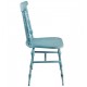 Krzesło Metalowe Błękitne
