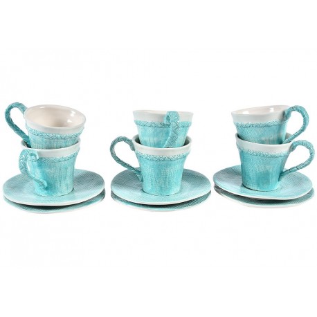 Filiżanka Ze Spodkiem Belldeco Fiore Blue