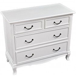 Komoda Prowansalska Wąska Biała Prowansja