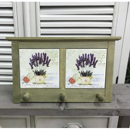 Potrójny Wieszak z Lawendą w Stylu Prowansalskim