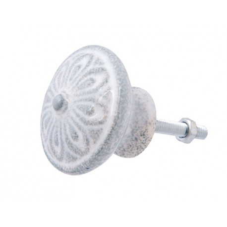 Gałka Meblowa Ozdobna Szara 5