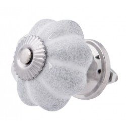 Gałka Meblowa Biało-Szara
