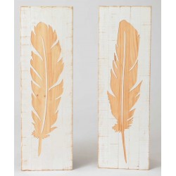 Duże Obrazy z Piórami 2szt