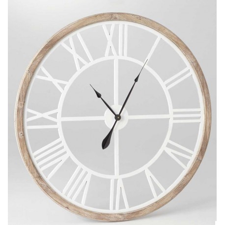 Zegar w Drewnianej Ramie Duży