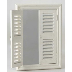 Lustro z Okiennicami Białe