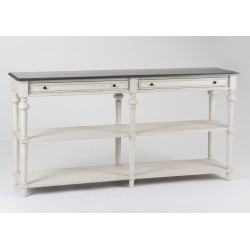 Konsola Przecierana Lindi z Półkami