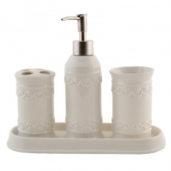 Zestaw Łazienkowy z Kwiatuszkami