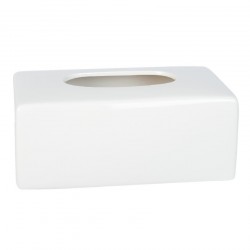 Pudełko Na Chusteczki Ceramiczne Białe