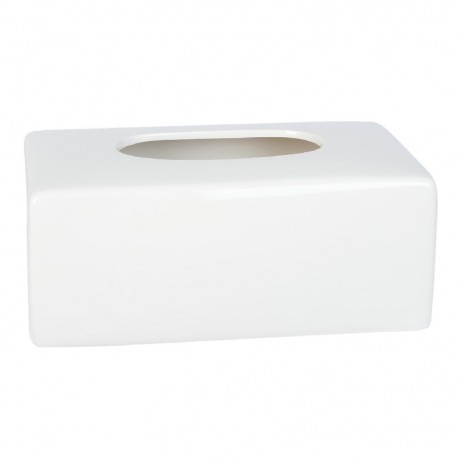 Pudełko Na Chusteczki Ceramiczne Białe