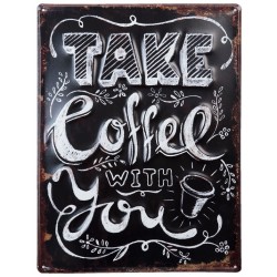 Obraz Metalowy Coffe