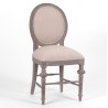 Krzesło w Stylu Prowansalskim Bielone Livio