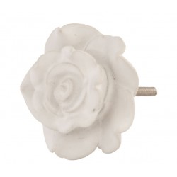 Gałka Meblowa Biały Kwiat