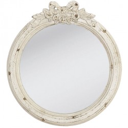 Lustro w Stylu Prowansalskim Kremowe C