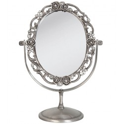 Lusterko Prowansalskie Stojące Srebrne