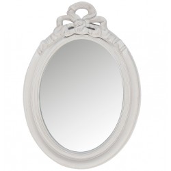 Lustro Prowansalskie z Ozdobnikiem Szare