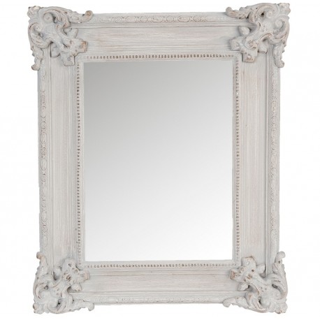 Lustro w Stylu Prowansalskim Szare Przecierane A