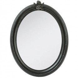 Lustro Prowansalskie Czarne z Aniołkiem