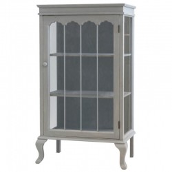 Komoda Przeszklona Chic Antique Szara
