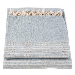 Pled Bawełniany Błękitny