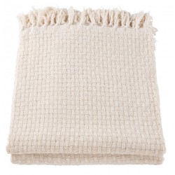 Pled Bawełniany Kremowy B