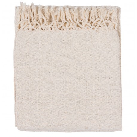 Pled Bawełniany Kremowy C