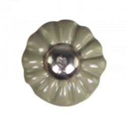 Gałka Do Mebli Kwiatek Zielona