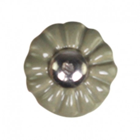 Gałka Do Mebli Kwiatek Zielona