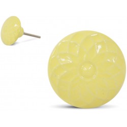 Gałka Meblowa Ozdobna Biała