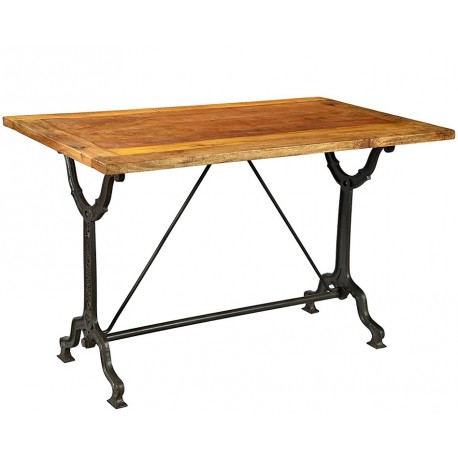 Stolik Metalowy Loft Bistro Bordowy