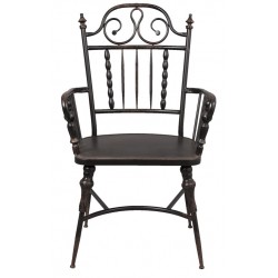 Metalowe Krzesło Czarne A