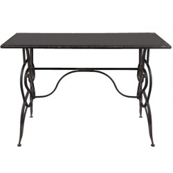 Metalowy Stół Czarny