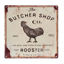 Tabliczka Metalowa z Kogutem