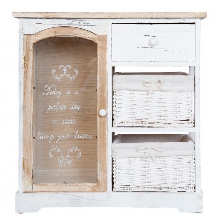 Komoda Prowansalska Postarzana z Napisami C