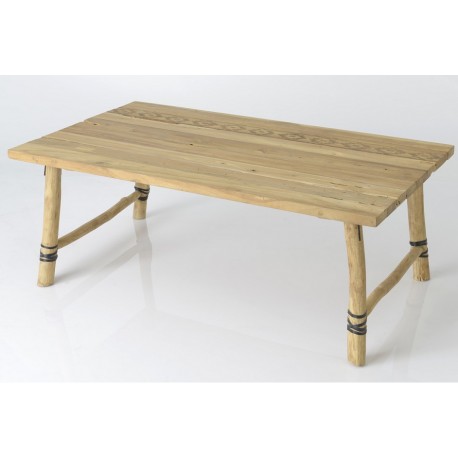 Stolik Kawowy Rustykalny z Wzorkiem