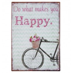 Tabliczka Metalowa z Rowerem