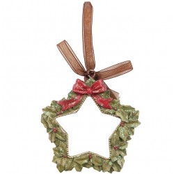 Zawieszka Świąteczna z Mikołajem Metalowa