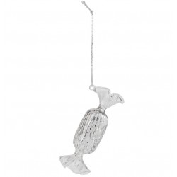 Zawieszka Świąteczna z Mikołajem i Kokardką