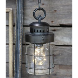 Lampa Industrialna Factory Szklana