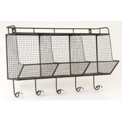 Wieszaki Ścienne z Koszami Industrialne